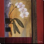 Orchid Canvas Paintings - Weatherprint_ Orchid Lines I